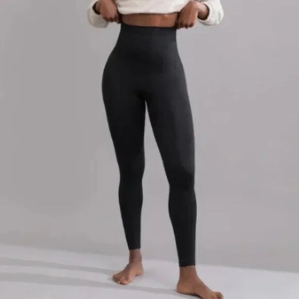 Shapermint Essentials High-Waisted Active Shaping Black Leggings